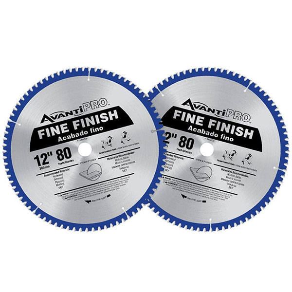 AVANTI 12" X 80T FINE FINISH CIRCULAR SAW BLADE