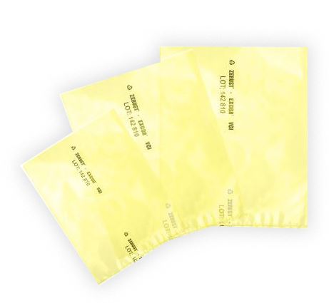 104x48x114 4Mil Zerust VCI Yellow Poly Bag Heat Seal 15/rl 20rl/sk